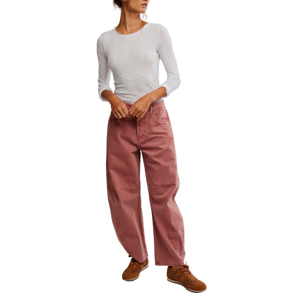 Free People Women's Barrel Jeans - Picture 3 of 3